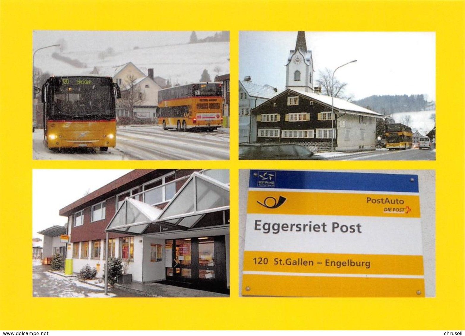 Eggersriet  4 Bild  Postauto Limitierte Auflage! - Eggersriet