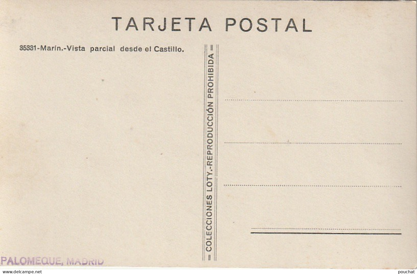 NE 26 - MARIN - VISTA PARCIAL DESDE EL CASTILLO - 2 SCANS - Pontevedra