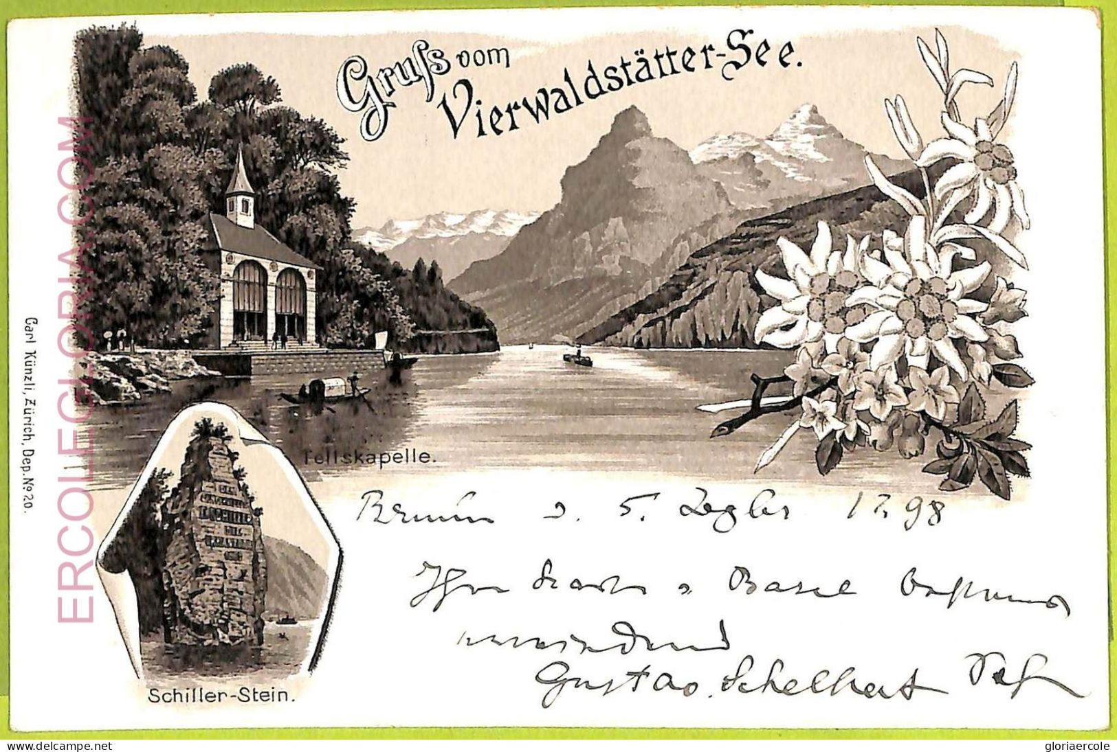 Ad5289 - SWITZERLAND - Ansichtskarten VINTAGE POSTCARD - Vierwaldstättersee-1893 - Wald