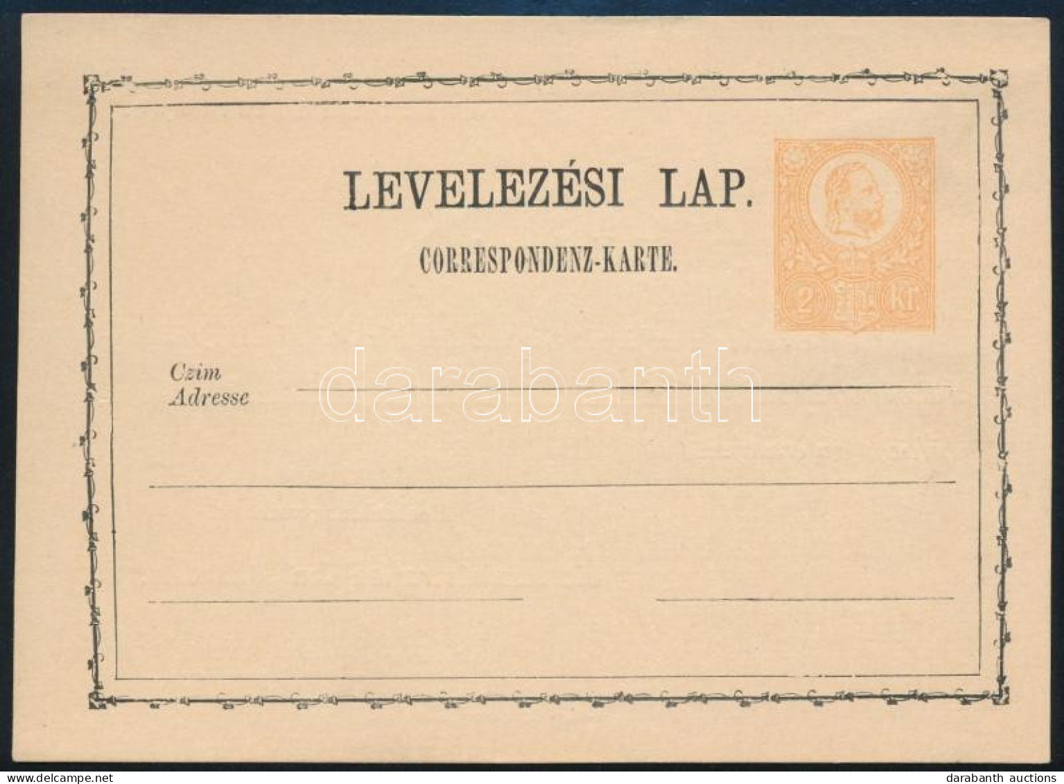 1871 Használatlan 2kr Díjjegyes Levelezőlap Hátoldalán A Kassai Pannónia Nyomda Reklámja / Unused PS-card With Printed T - Other & Unclassified