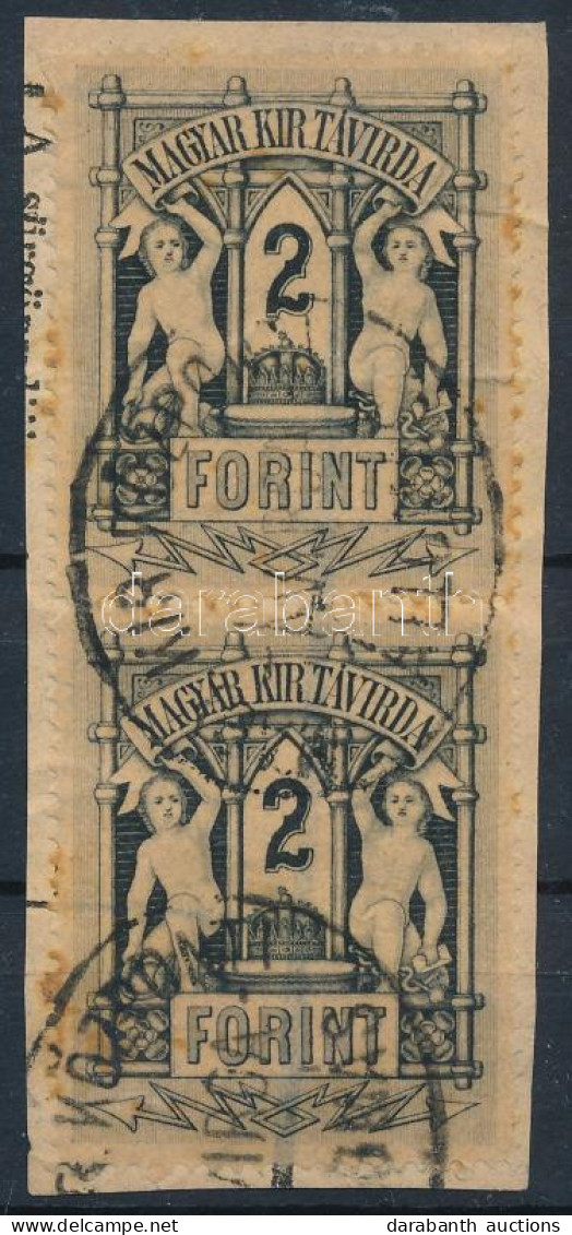 1874 Távírda Réznyomat 2Ft Pár - Other & Unclassified