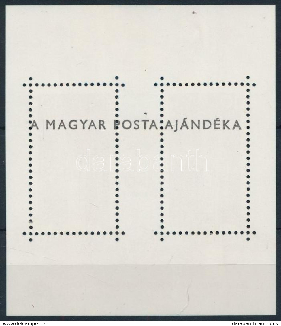 ** 1989 Interparlamentáris Unió (II.) Blokk Hátoldalán "MAGYAR POSTA AJÁNDÉKA" Felirat (16.000) - Otros & Sin Clasificación