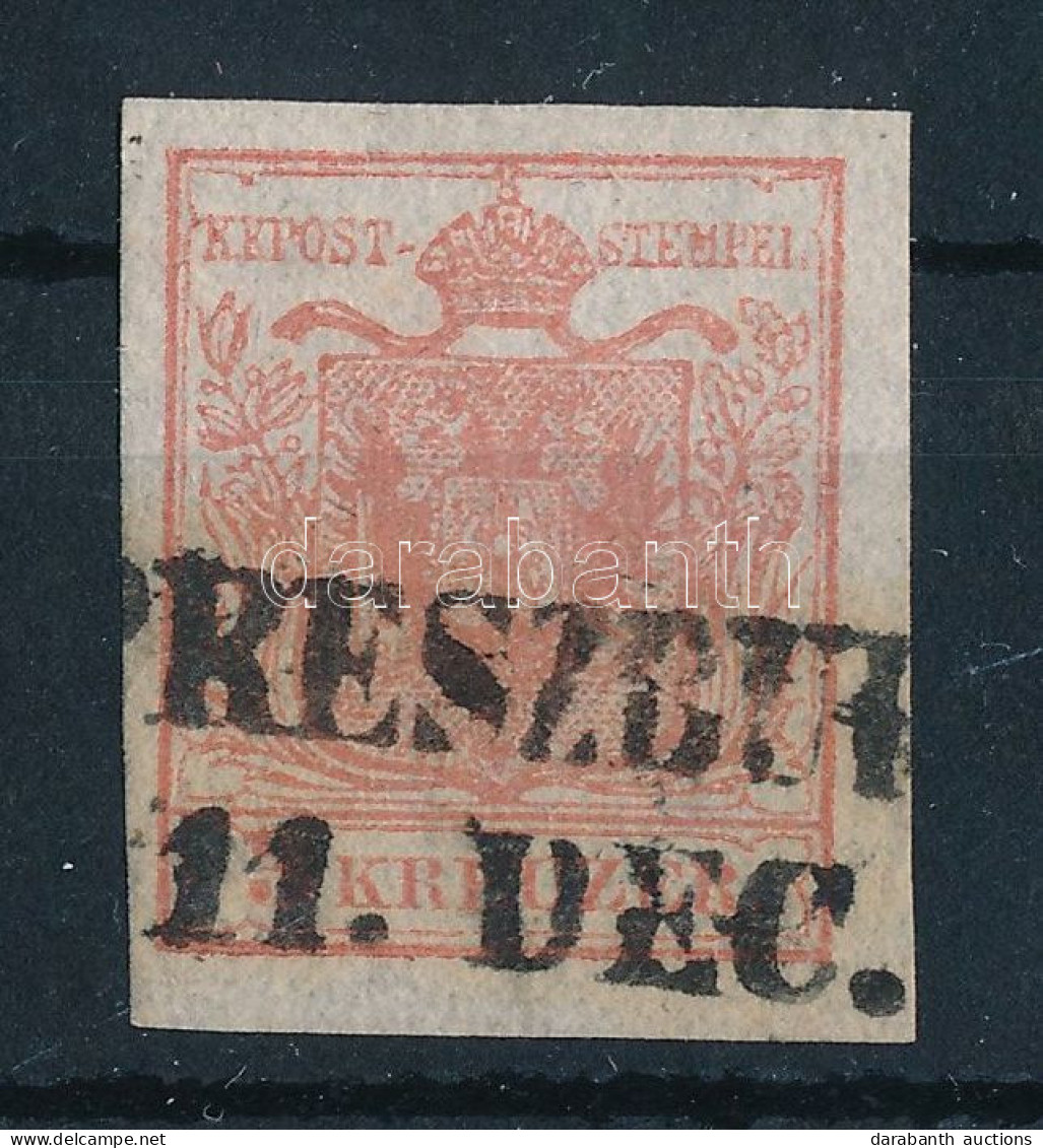 O 1850 3kr HP I 0,07 Mm Selyempapír "(P)RESZBUR(G)" Sign: Rismondo - Autres & Non Classés