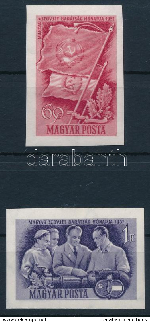 ** 1951 Magyar-szovjet Barátság Vágott Sor (9.000) - Altri & Non Classificati