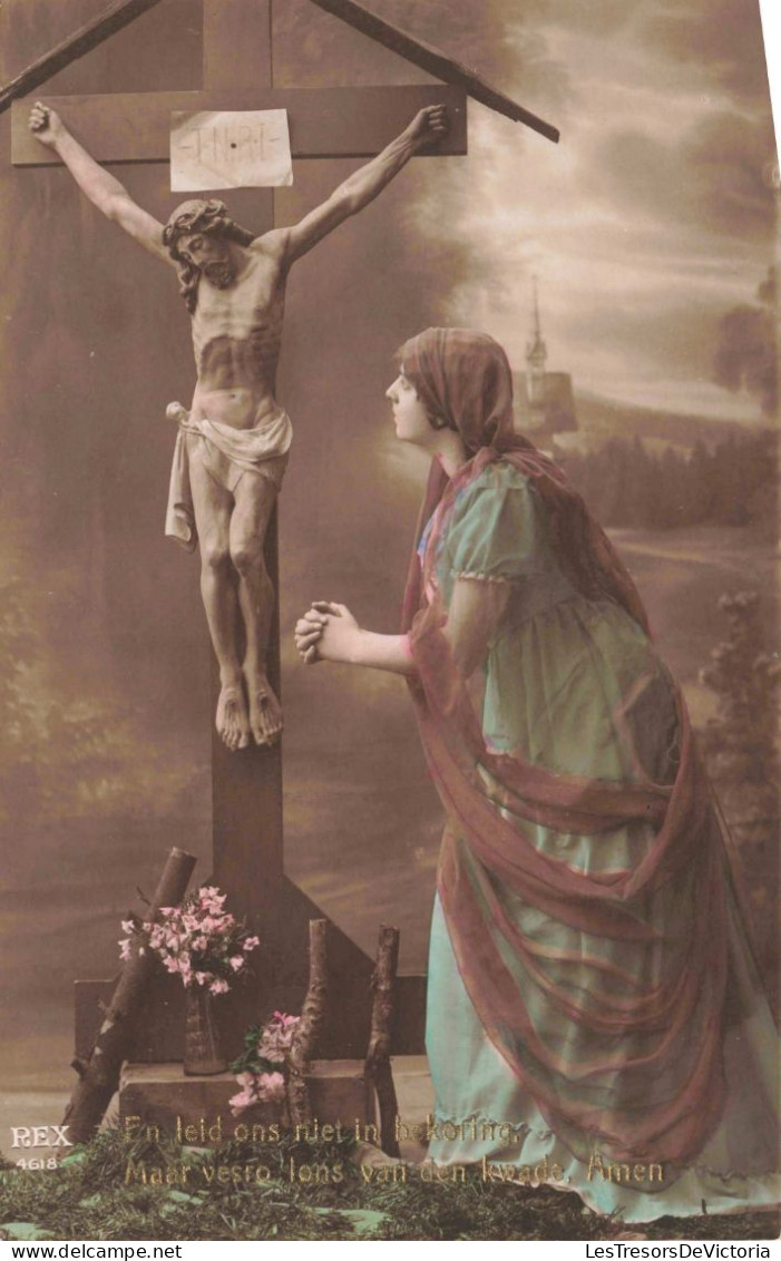 RELIGIONS & CROYANCES - Le Christ Crucifié - Carte Postale Ancienne - Jésus
