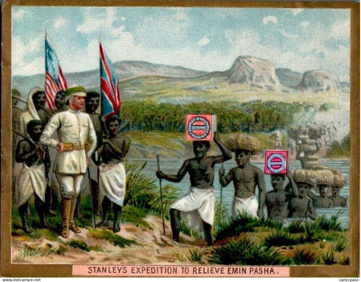 Belle Illustration Vers 1880 Stanleys Expedition To Relieve Emin Pasha (stanley Et Palmers) - Ouganda