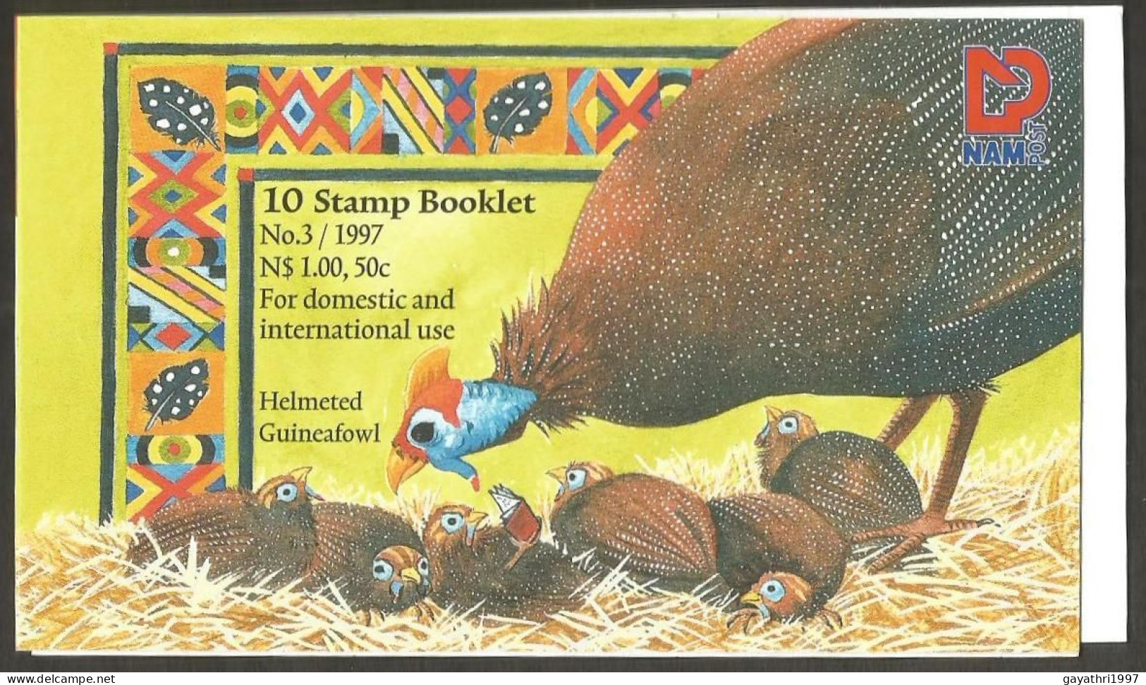 Namibia 1997 Birds And Greetings Booklet Mint Good Condition (N-2) - Kiwi
