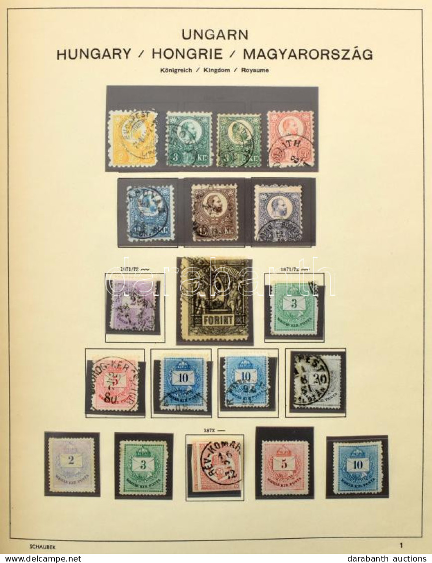 **, *, O 1871-1943 Magyar Gyűjtemény, Benne Jó Sorok, Közte Hadisegély (I.), Árvíz, Madonna, Repülő (I.) Stb. Jó Minőség - Other & Unclassified