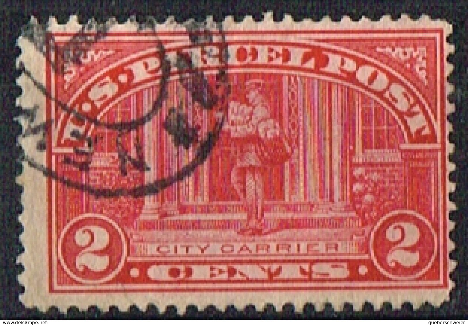 FLO 303 - ETATS-UNIS Colis Postaux N° 2 Obl. Facteur Distribuant Le Courrier - Colis