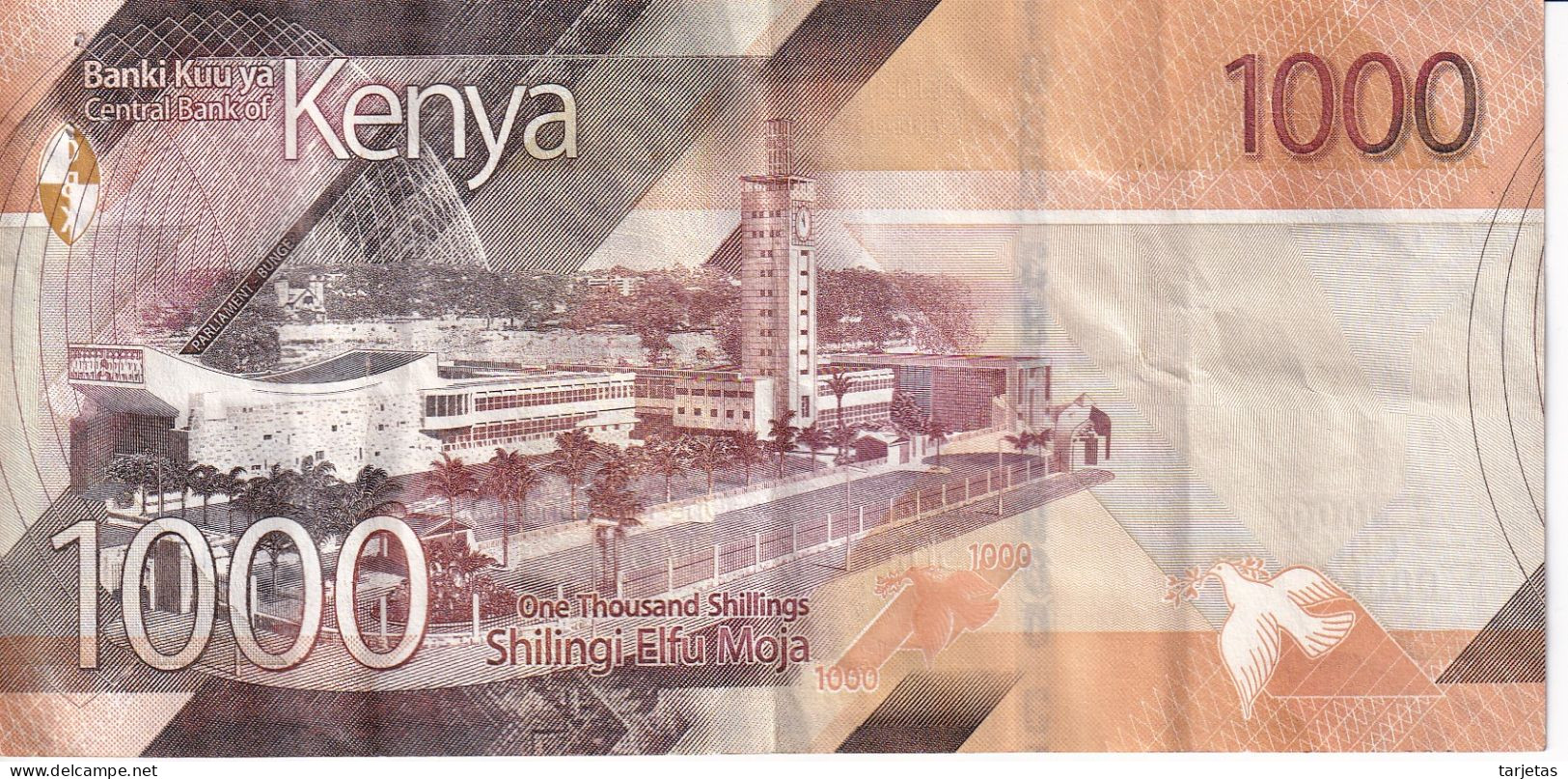 BILLETE DE KENIA DE 1000 SHILINGI DEL AÑO 2019 (BANK NOTE) - Kenia