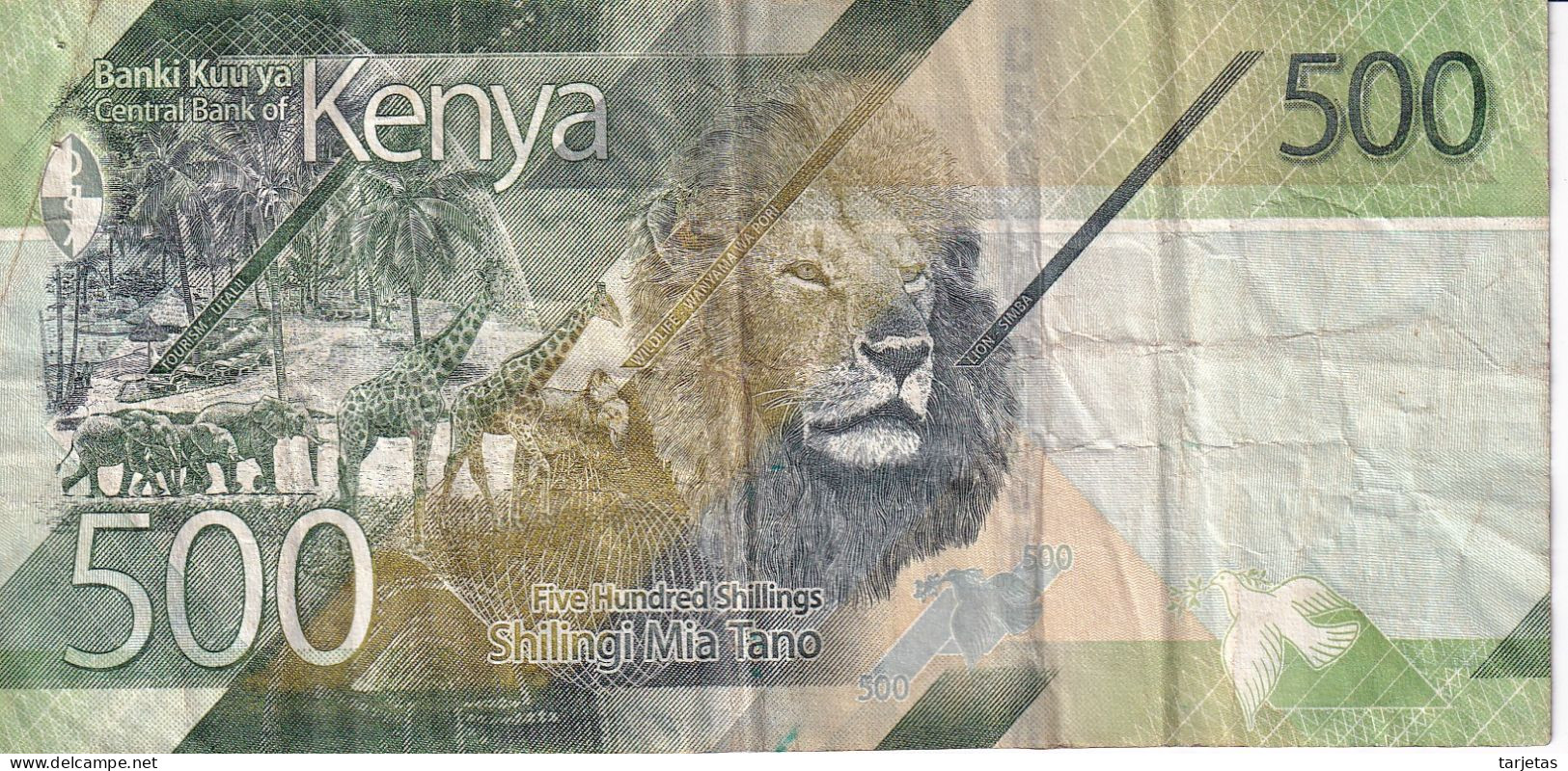 BILLETE DE KENIA DE 500 SHILINGI DEL AÑO 2019 (BANK NOTE) - Kenia