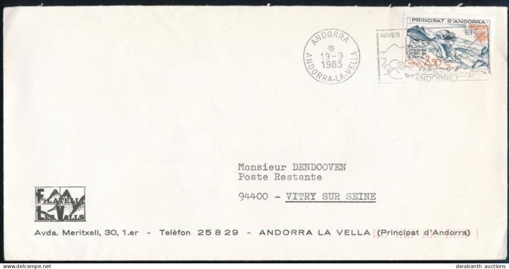 Andorra Francia Posta 1983 - Other & Unclassified