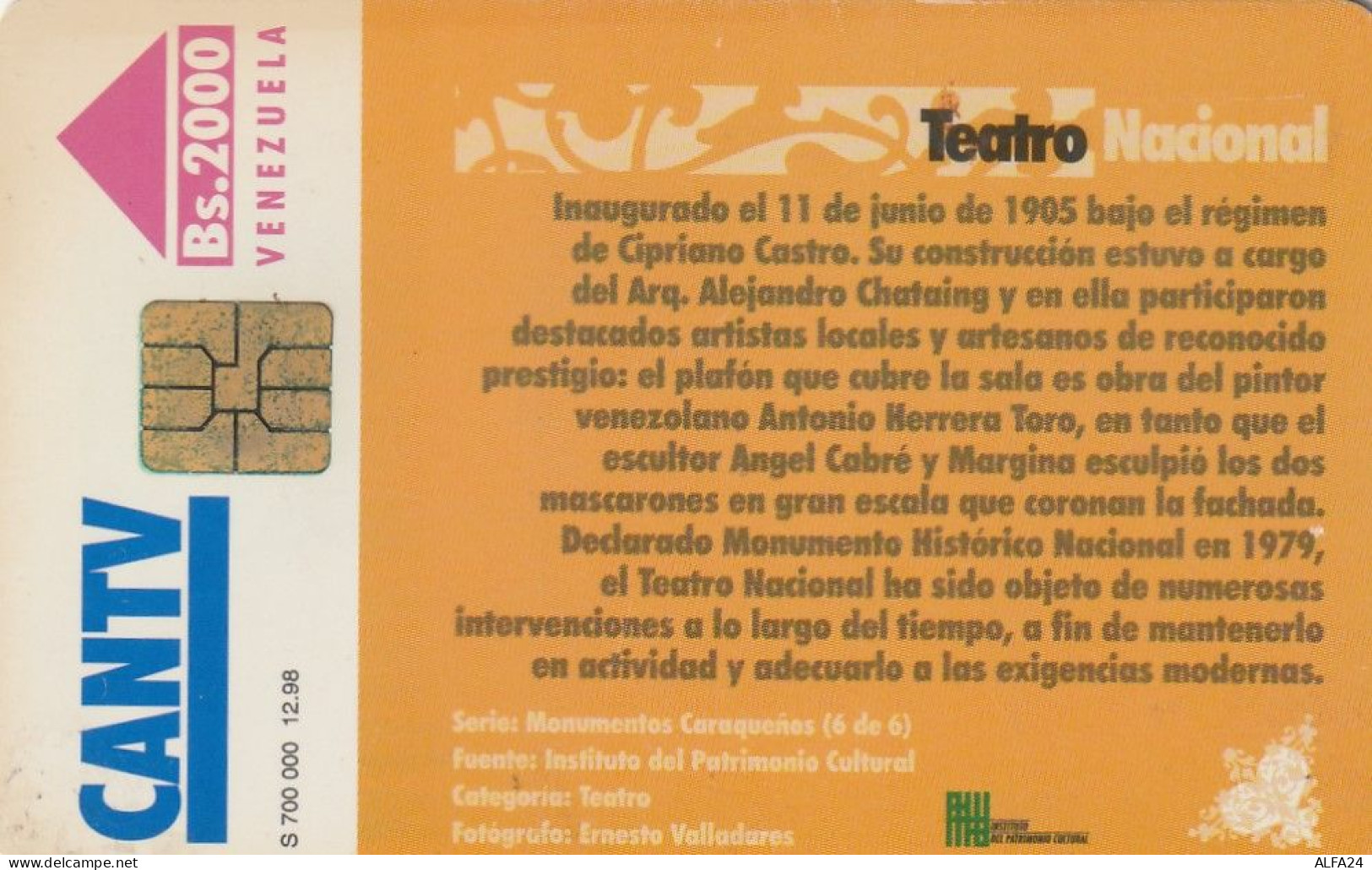 PHONE CARD VENEZUELA  (E3.24.8 - Venezuela