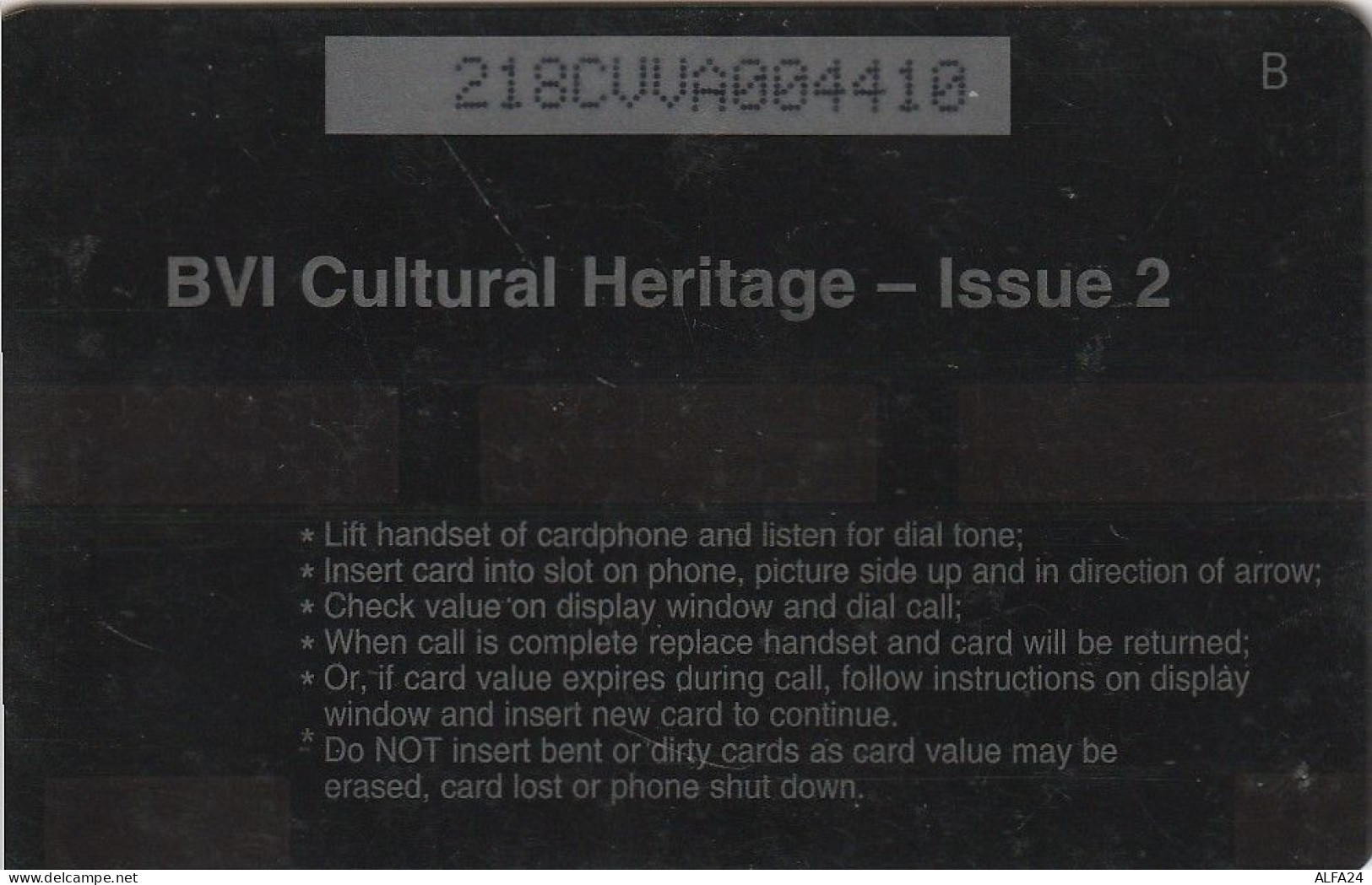 PHONE CARD BRITISH VIRGIN ISLANDS  (E3.16.3 - Isole Vergini
