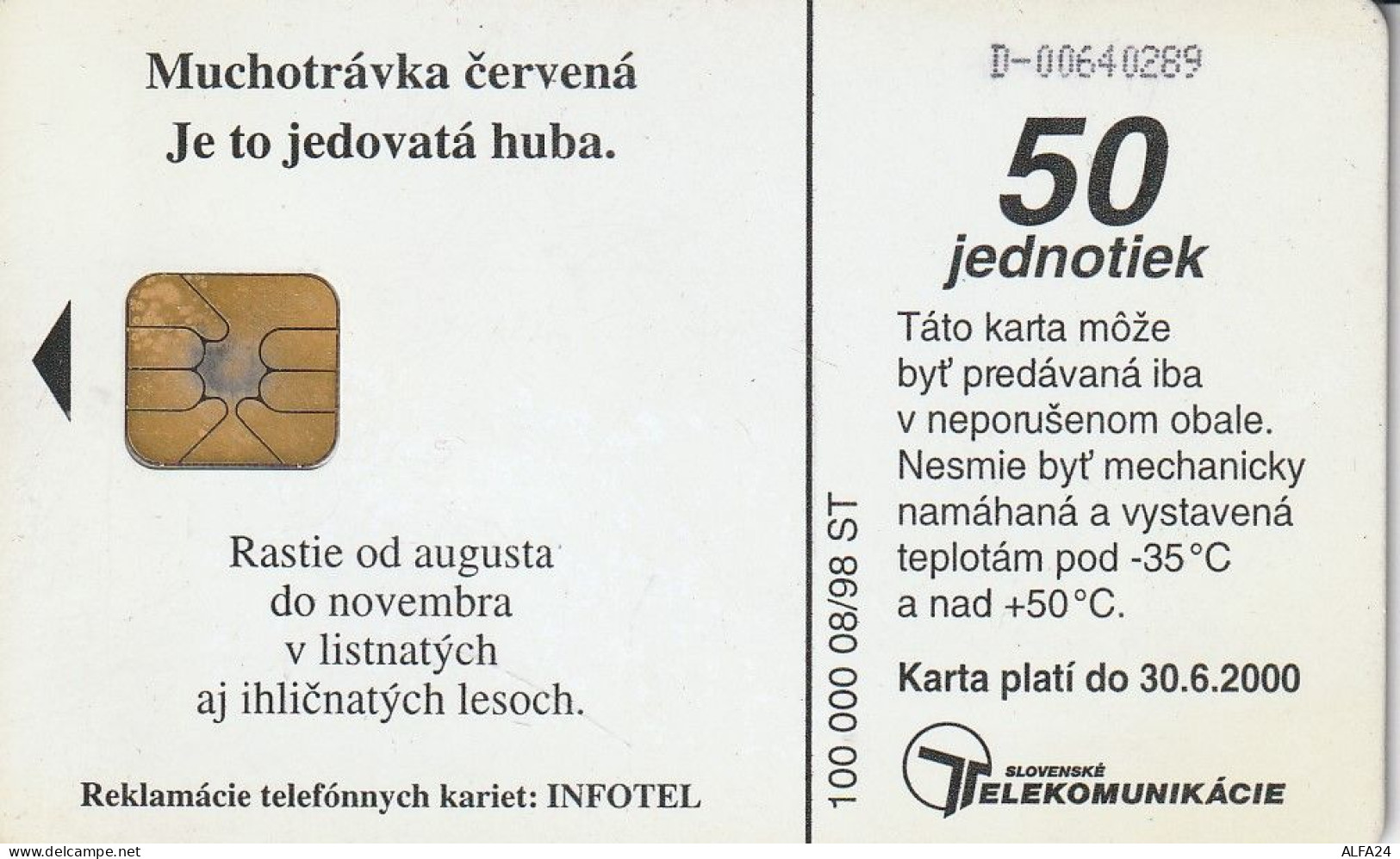 PHONE CARD SLOVACCHIA  (E3.15.1 - Slovaquie