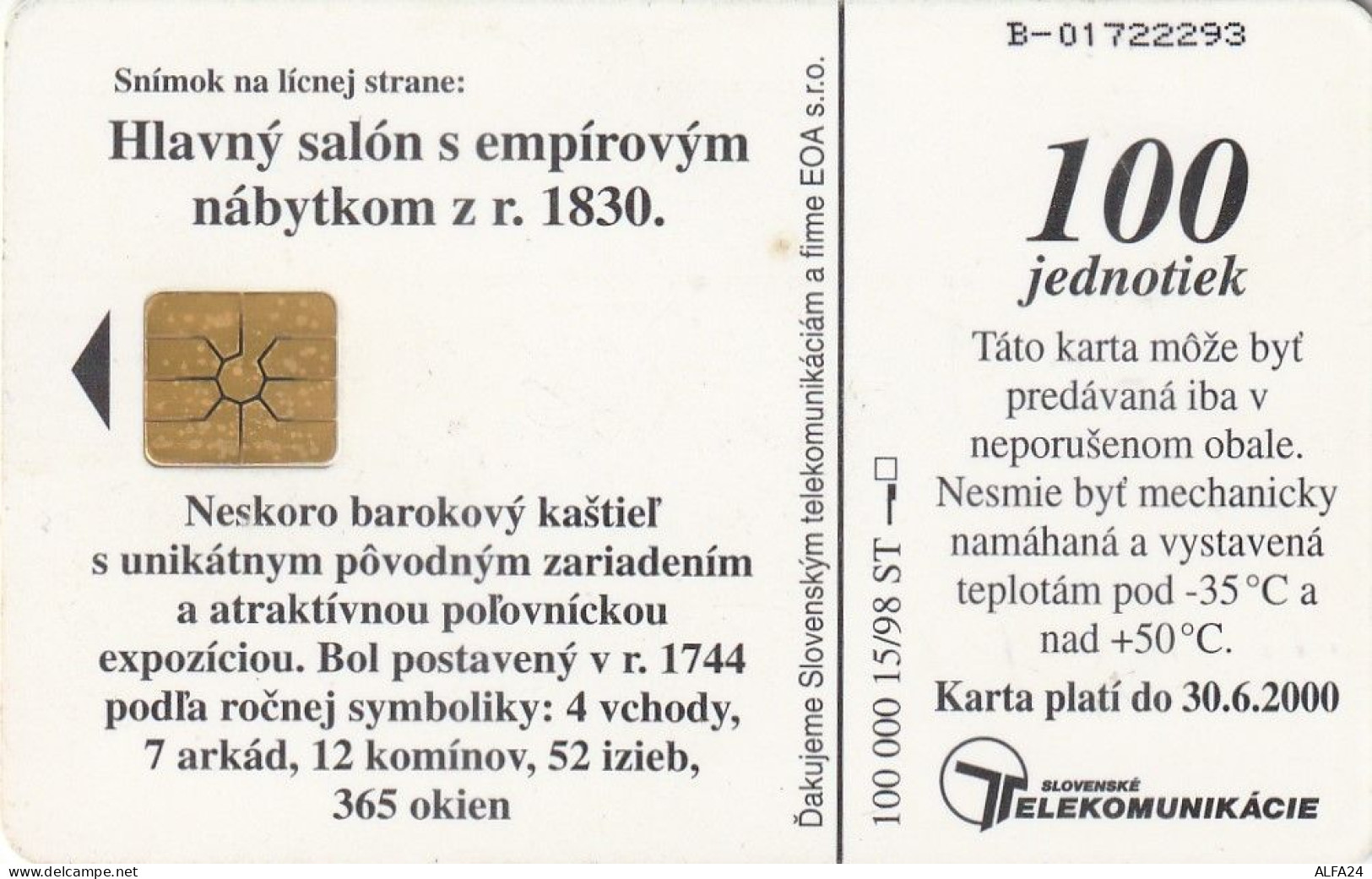 PHONE CARD SLOVACCHIA  (E3.10.8 - Slovaquie