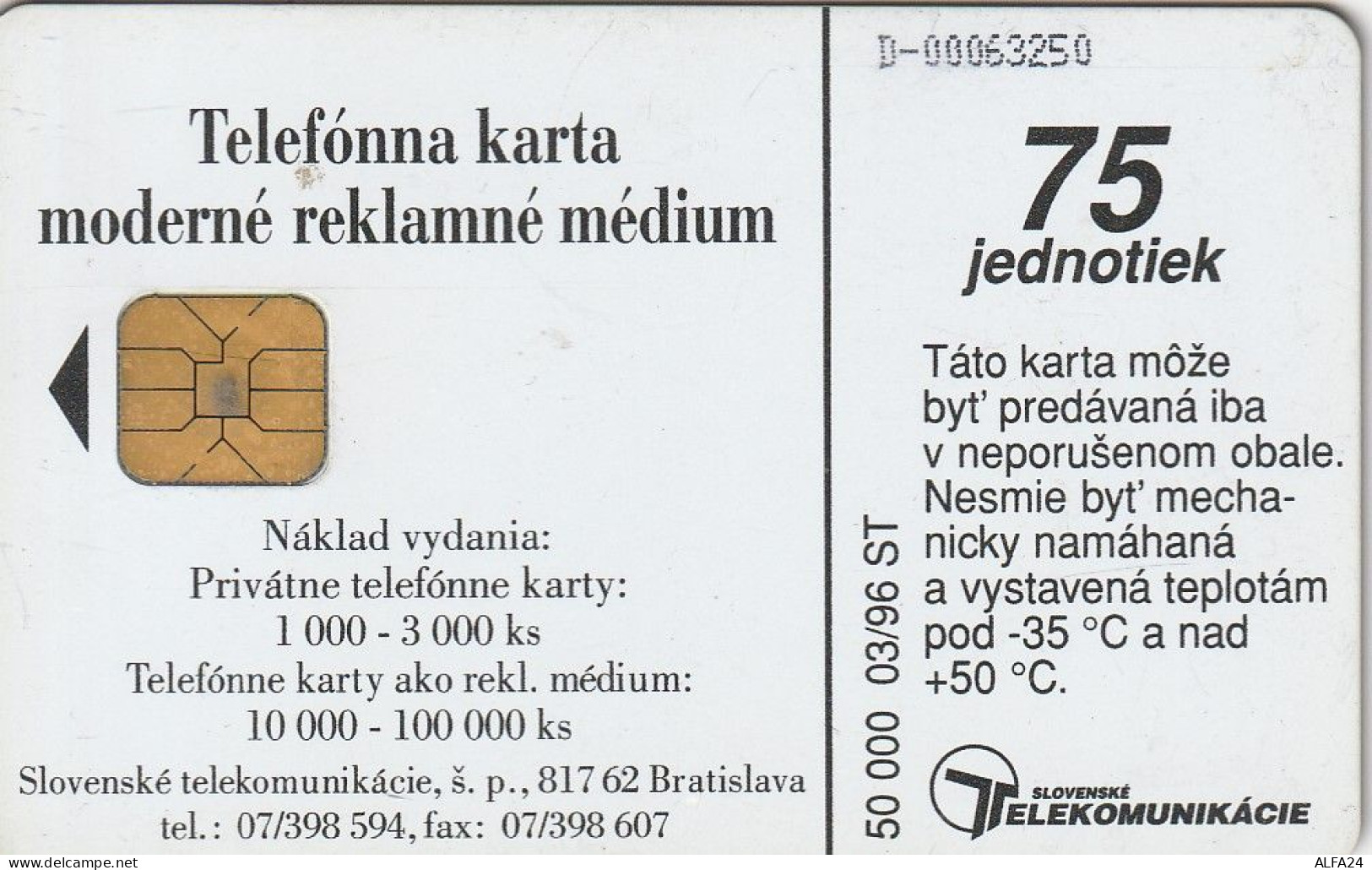 PHONE CARD SLOVACCHIA  (E3.11.7 - Slovakia