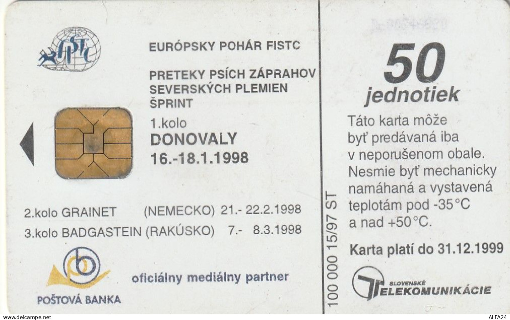 PHONE CARD SLOVACCHIA  (E3.10.6 - Slovacchia