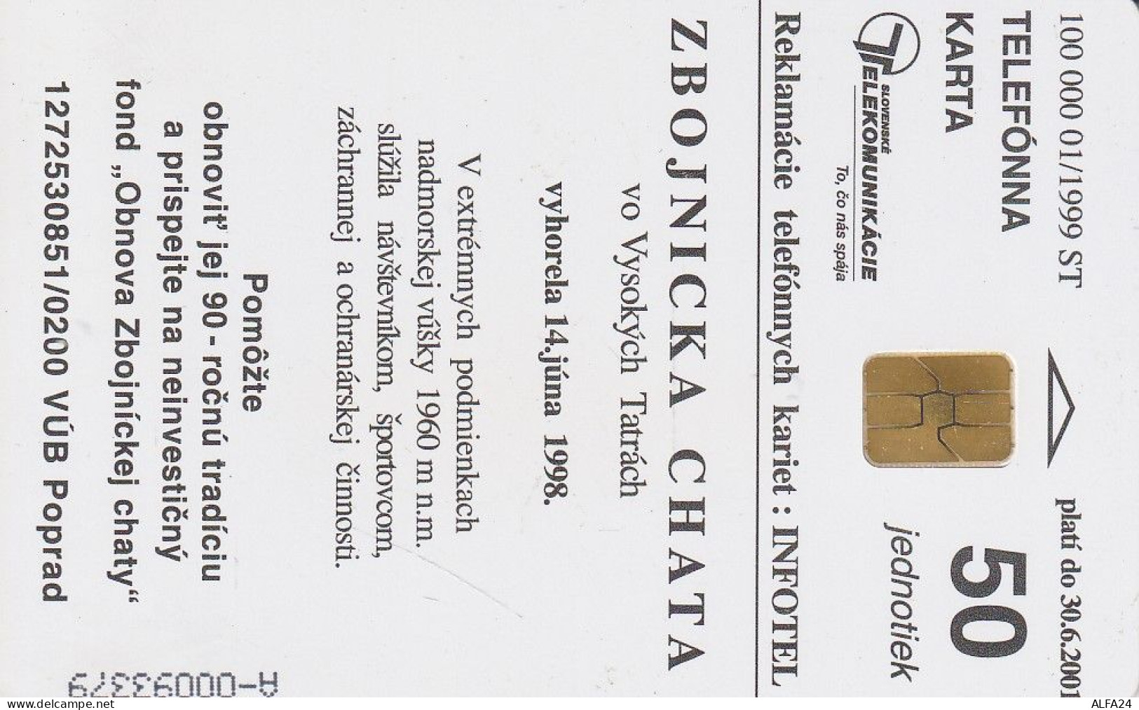 PHONE CARD SLOVACCHIA  (E3.10.1 - Slovacchia