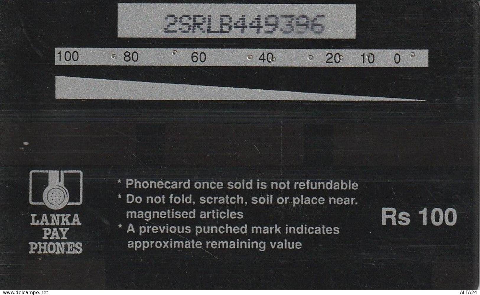 PHONE CARD SRI LANKA  (E3.1.1 - Sri Lanka (Ceilán)