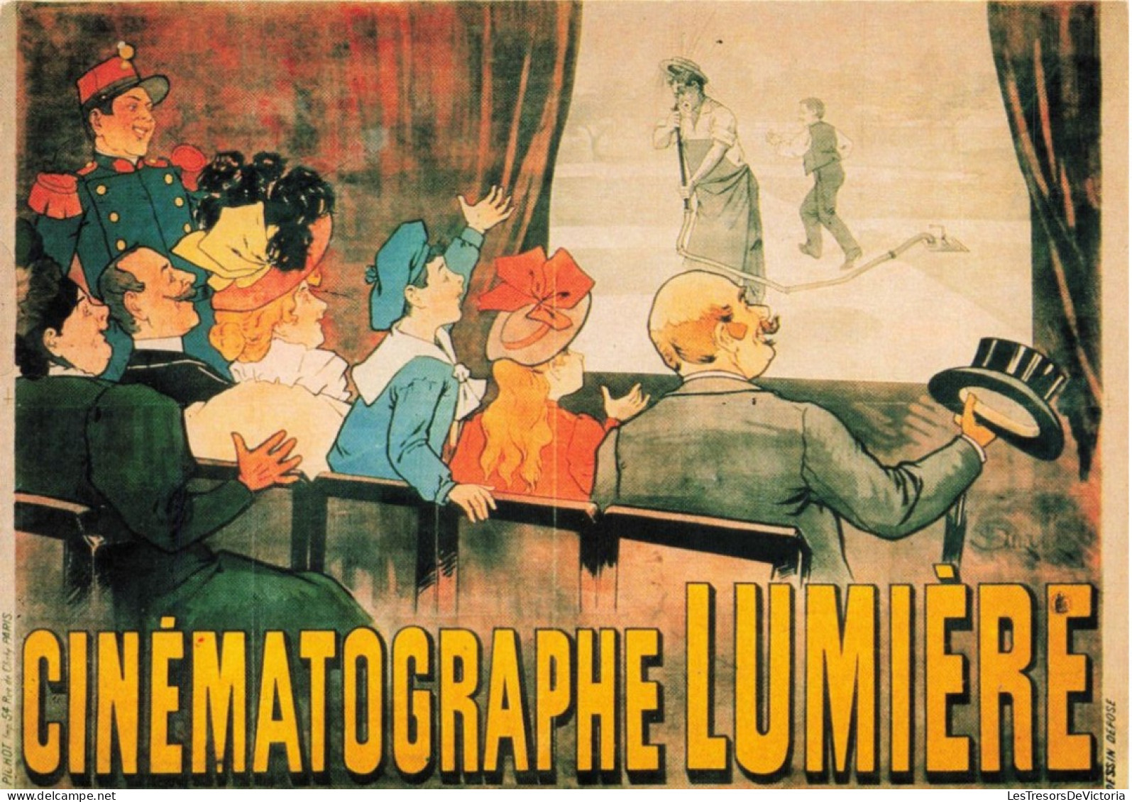PUBLICITE - Cinématographe Lumière - Carte Postale Ancienne - Publicité