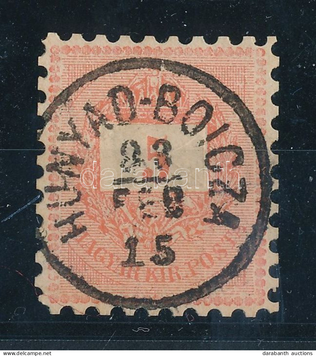 O 1874 Színesszámú 5kr 9 1/2 Fogazással (fogazati Anomália ?) "HUNYAD-BOICZA" (Gudlin 150 P) - Autres & Non Classés