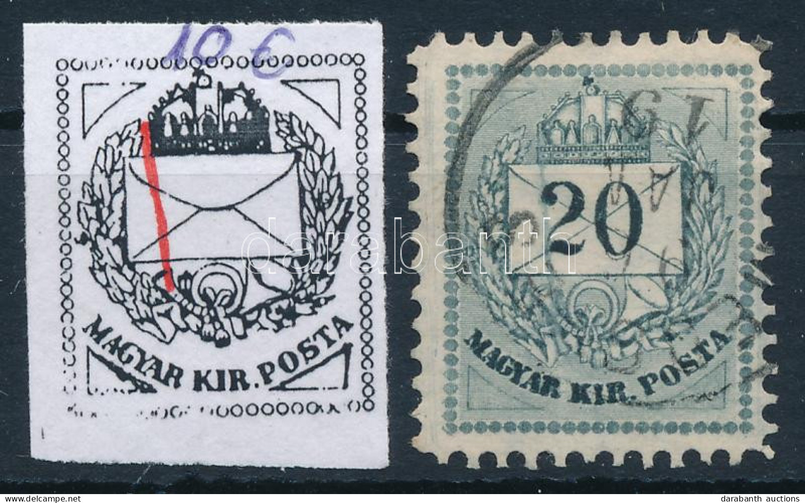 O 1881 20kr Karccal - Other & Unclassified