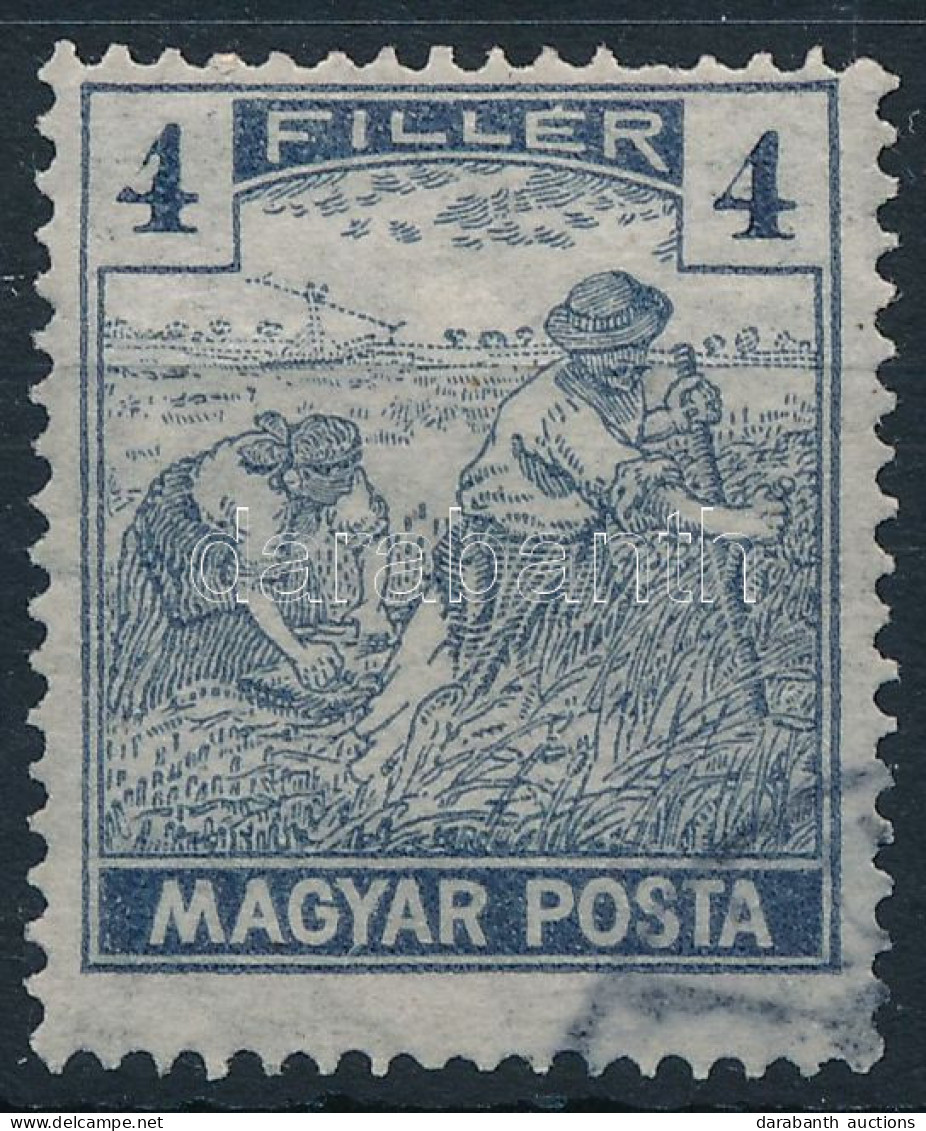 O 1919 Magyar Posta 4f A Bal Oldali értékszám Hiányos - Altri & Non Classificati