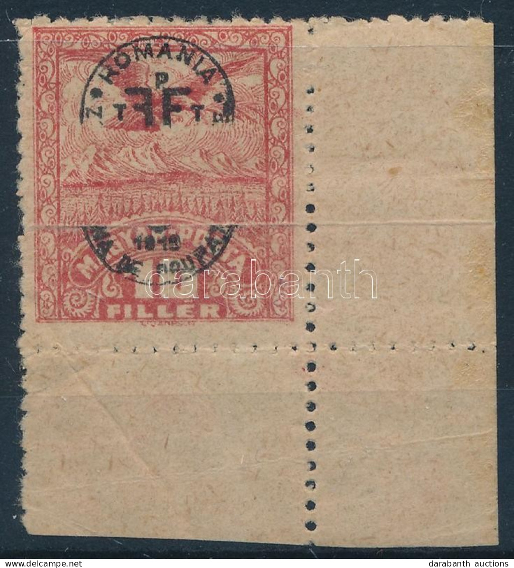 * Debrecen II. 1920 10f ívbehajlás Miatt Szétcsúszott Felülnyomással / Mi 81x Overprint Variety. Signed: Bodor - Other & Unclassified