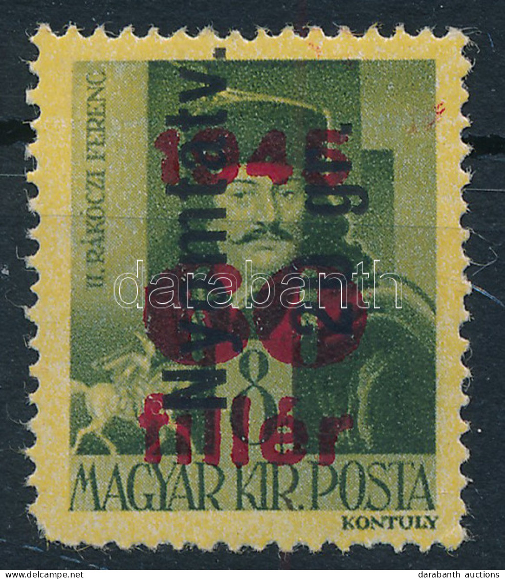 ** 1946 Betűs Nyomtatv. 20 Gr./60f/8f Fordított Felülnyomással (20.000) (sarokhiba / Missing Corner) - Other & Unclassified