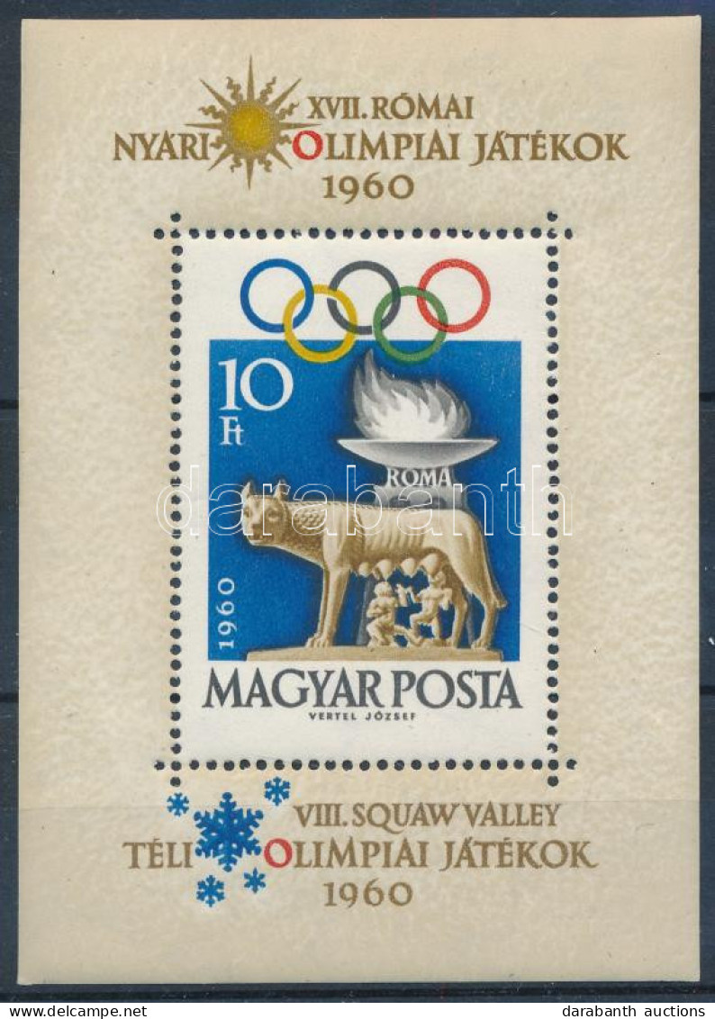 ** 1960 Olimpia (I.) - Róma Téli Olimpia (I.) - Squaw Valley Blokk (6.000) - Other & Unclassified