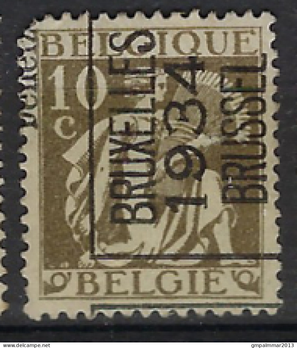 Voorafgestempeld Nr. TYPO 284E Positie A " KANTDRUK "  BRUXELLES 1934 BRUSSEL ;  Staat Zie Scan ! LOT 348 - Typo Precancels 1932-36 (Ceres And Mercurius)