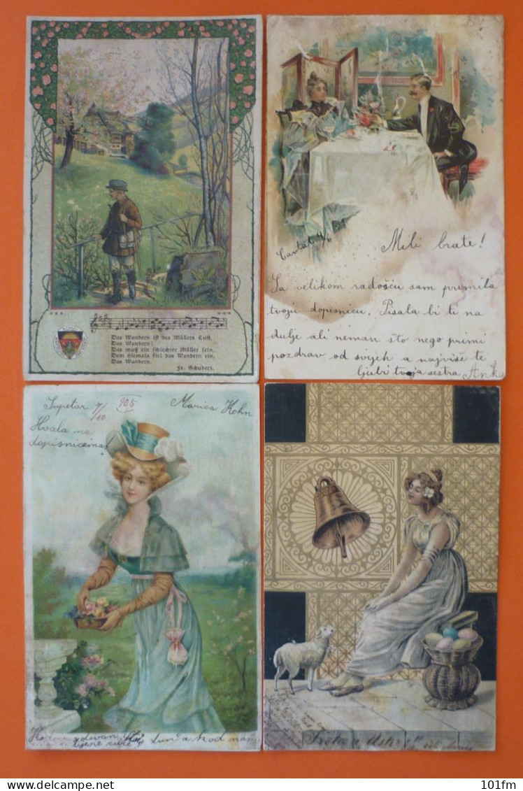 LOT 10 OLD POSTRCARDS - Gruss Aus.../ Grüsse Aus...