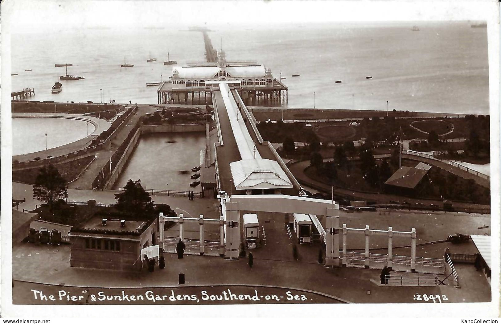 Southend-on-Sea, The Pier & Sunken Gardens, Gelaufen 1934 - Southend, Westcliff & Leigh