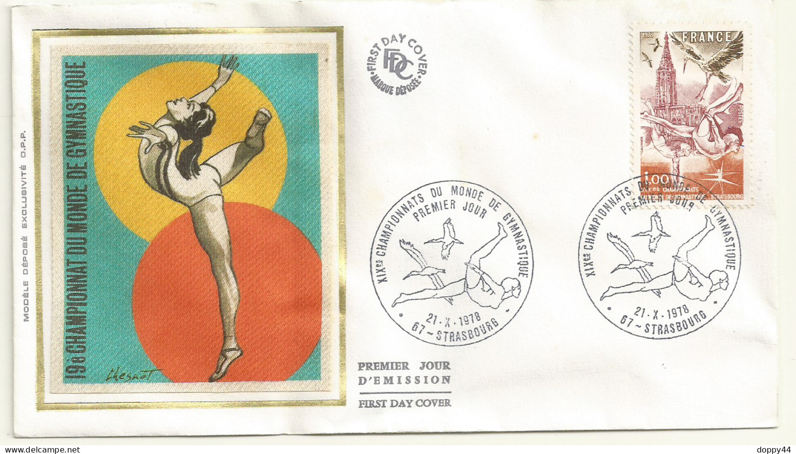 THEME SPORTS CHAMPIONNAT DU MONDE DE GYMNASTIQUE FDC 21/10/1978. - Gymnastique