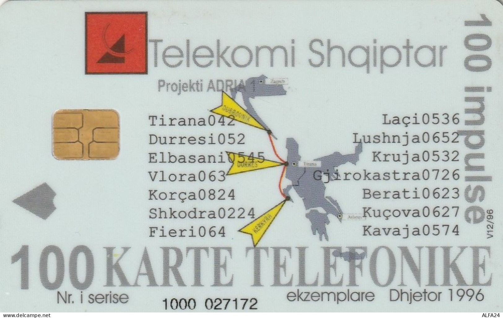 PHONE CARD ALBANIA  (E4.18.6 - Albanien