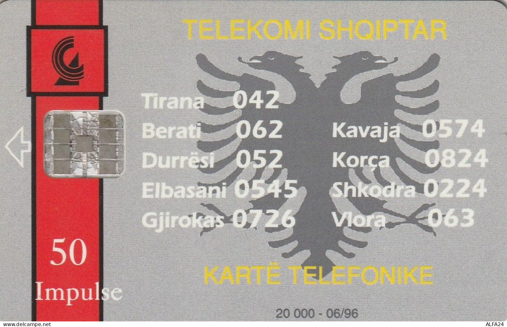 PHONE CARD ALBANIA  (E4.18.5 - Albanien