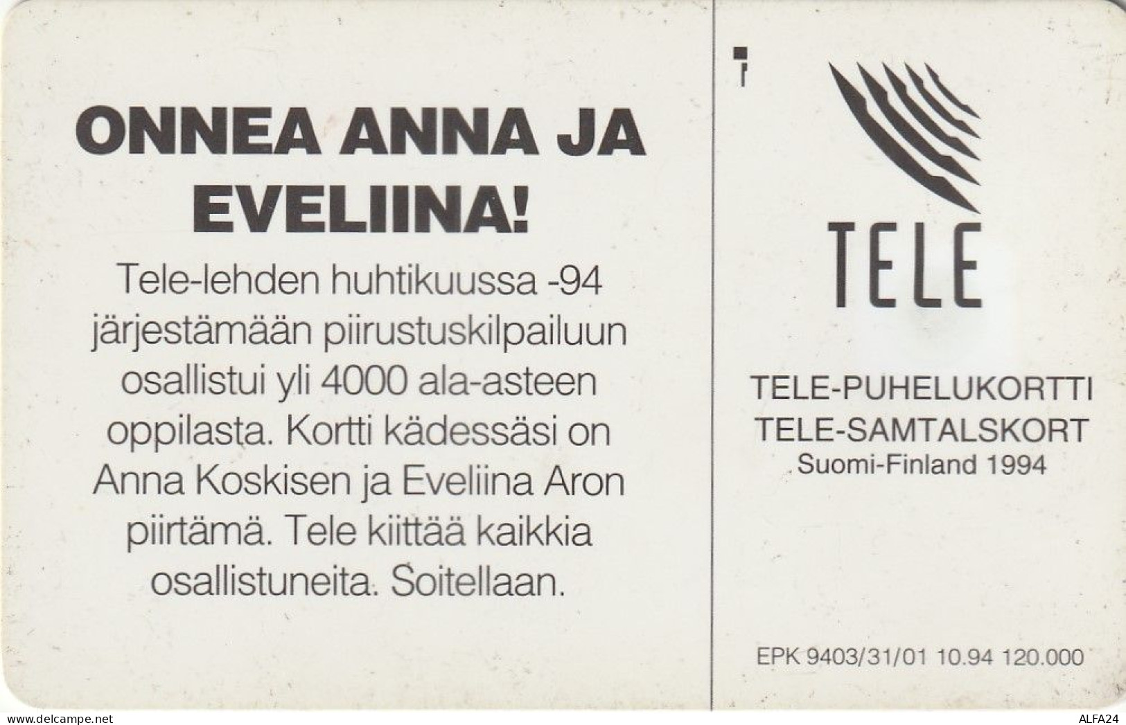 PHONE CARD FINLANDIA  (E4.15.8 - Finlandia