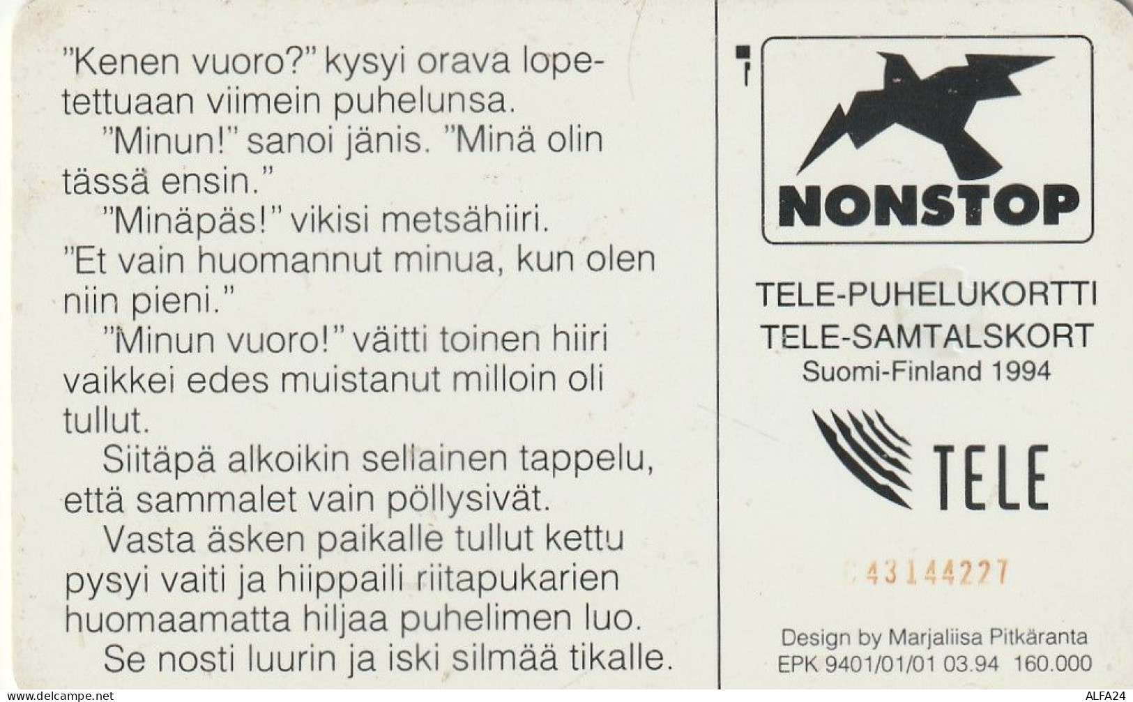 PHONE CARD FINLANDIA  (E4.15.6 - Finlande