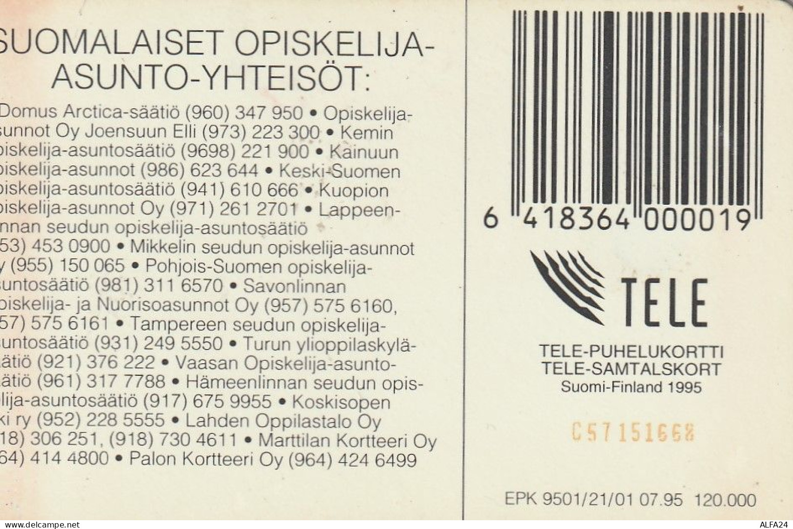 PHONE CARD FINLANDIA  (E4.12.5 - Finnland