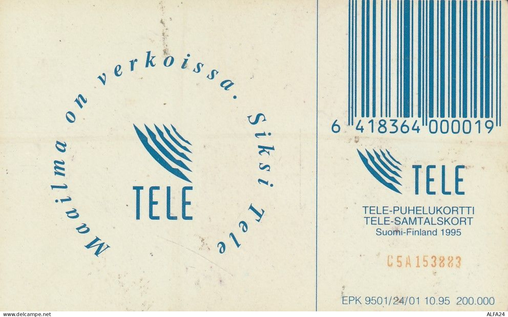 PHONE CARD FINLANDIA  (E4.12.1 - Finlande