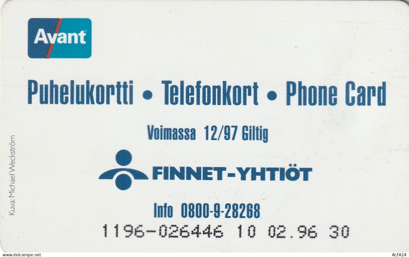 PHONE CARD FINLANDIA  (E4.8.8 - Finlande