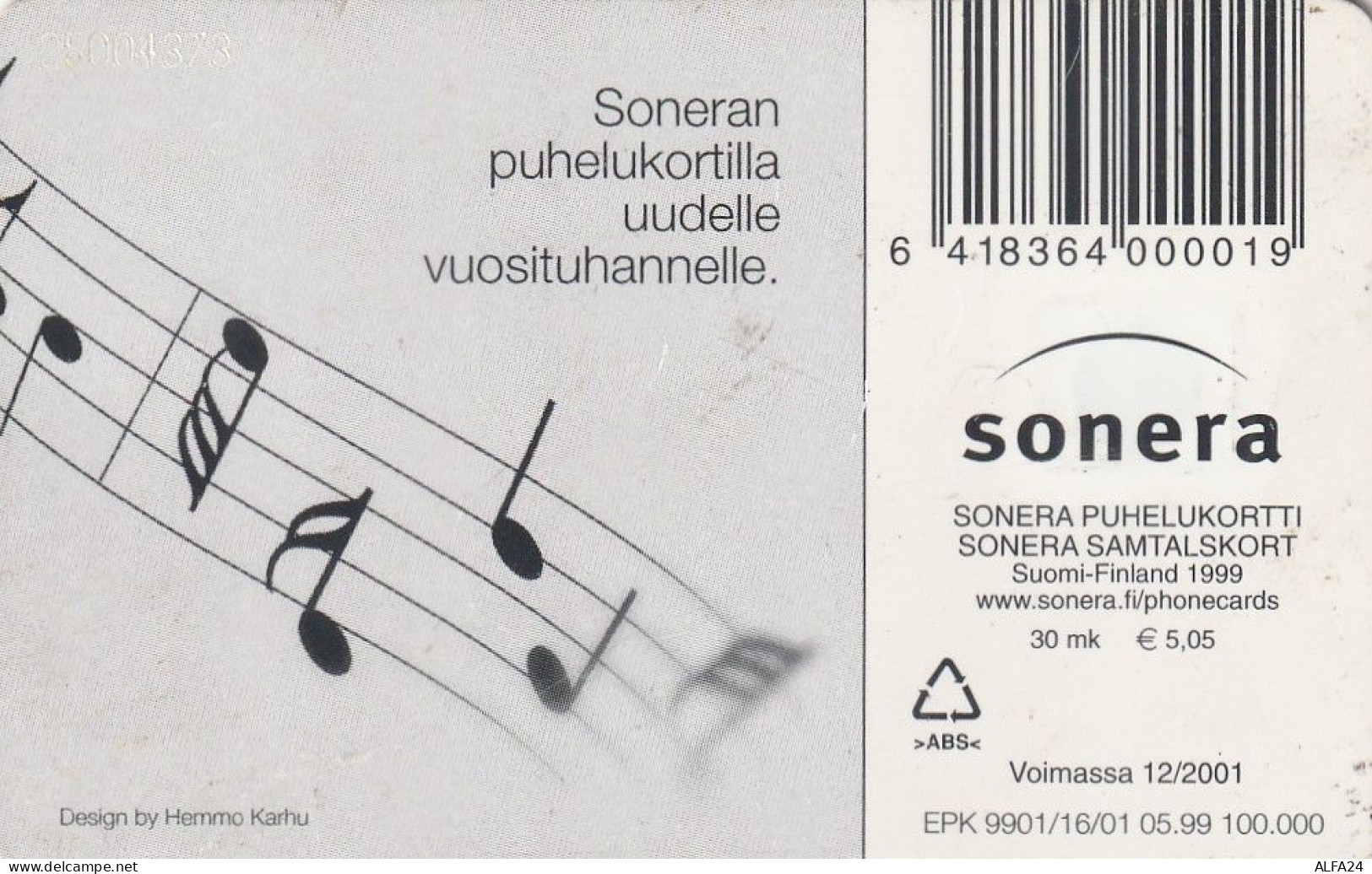 PHONE CARD FINLANDIA  (E4.7.6 - Finlande