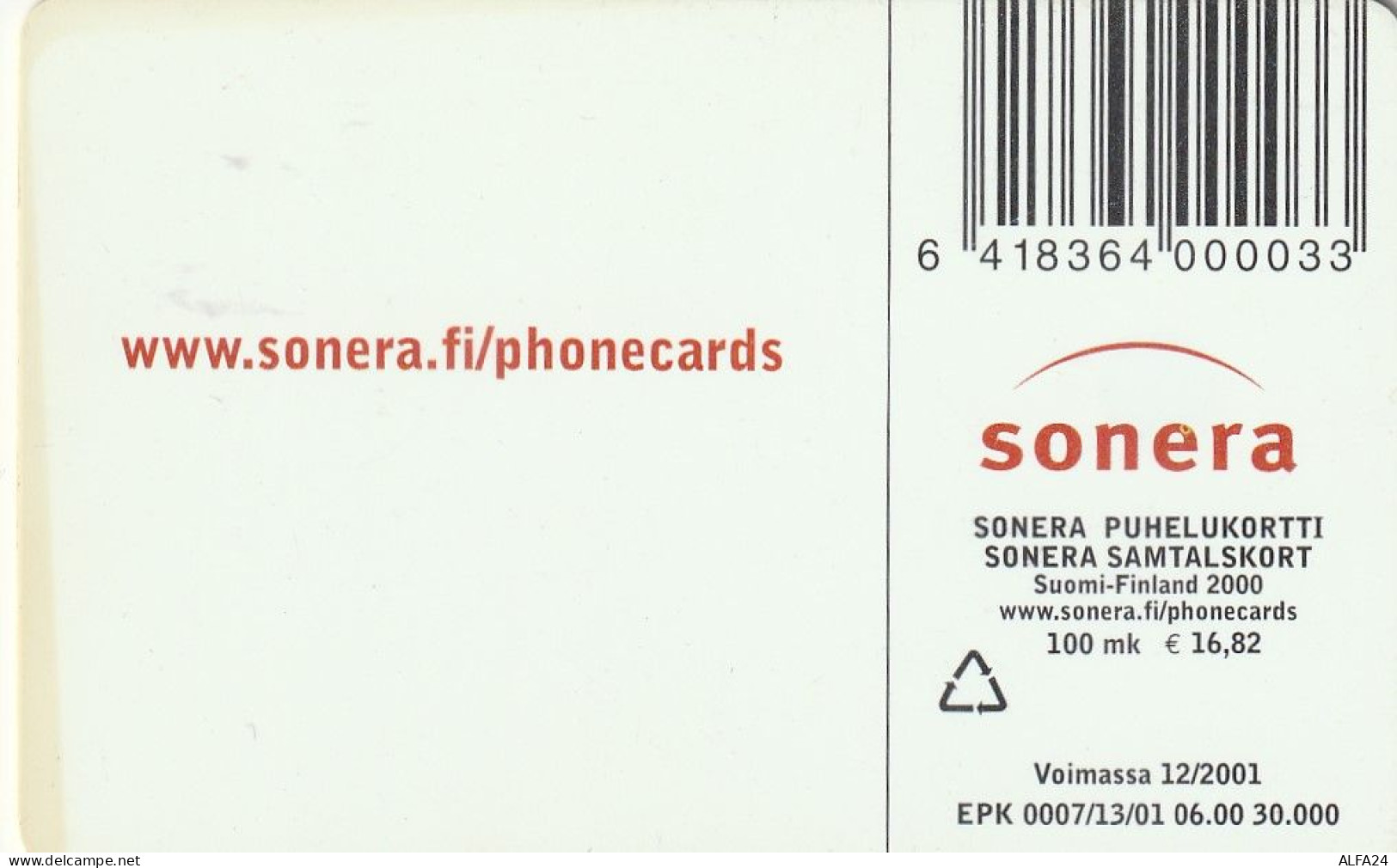 PHONE CARD FINLANDIA  (E4.7.4 - Finland