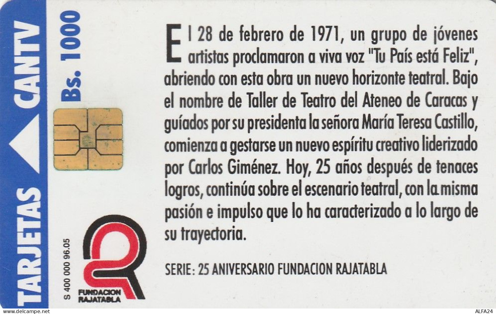 PHONE CARD VENEZUELA  (E4.2.8 - Venezuela