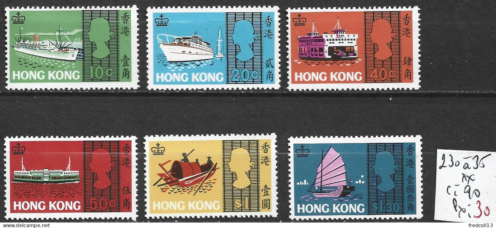 HONG KONG 230 à 35 ** Côte 90 € - Ungebraucht