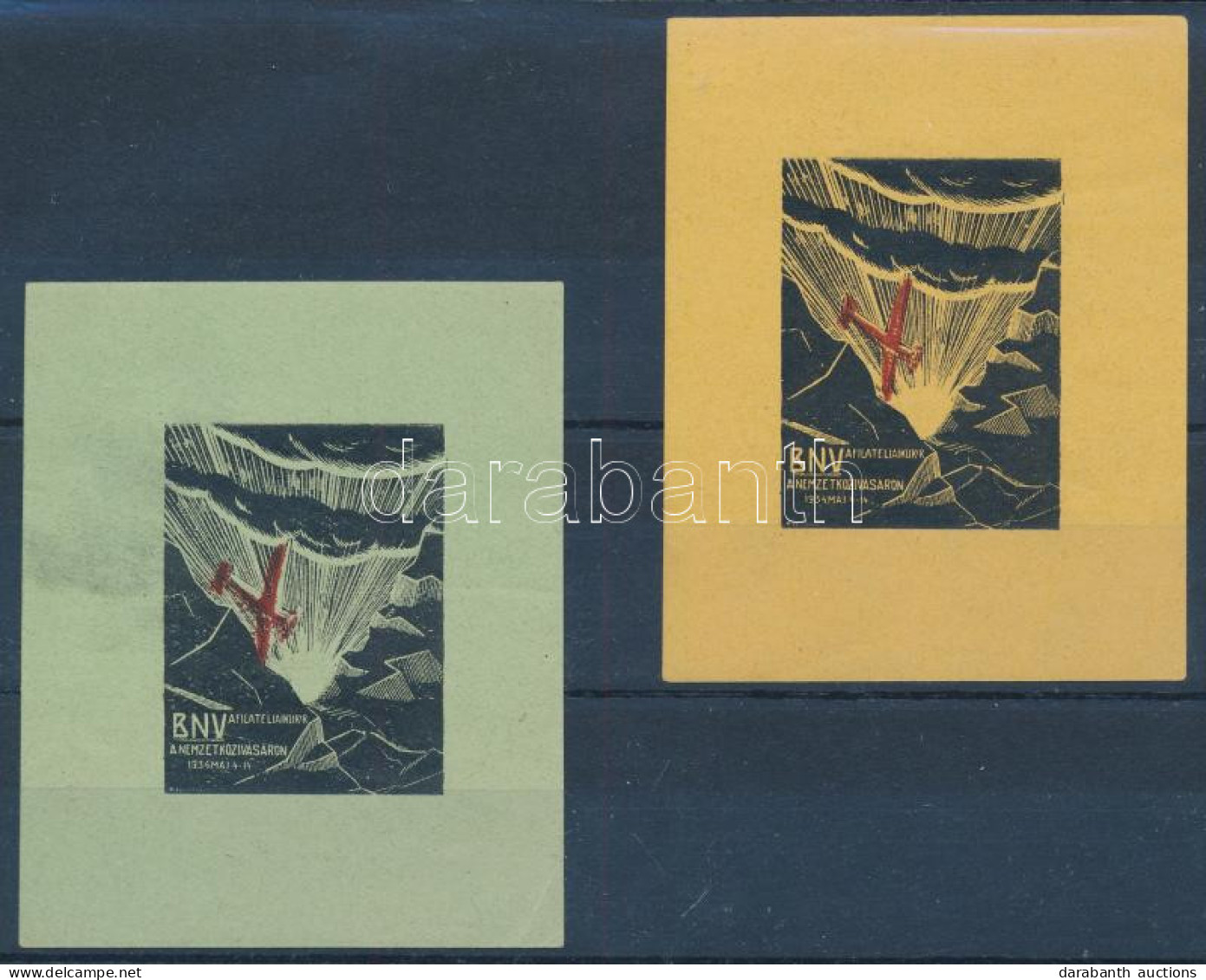 ** 1934/1b+1d Légiposta Emlékív Pár / Souvenir Sheet Pair - Sonstige & Ohne Zuordnung