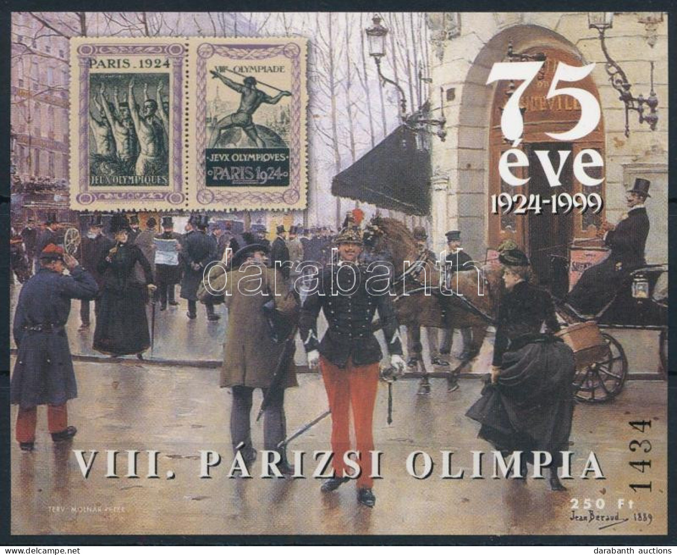 ** 1999/33 VIII. Párizsi Olimpia Emlékív - Andere & Zonder Classificatie