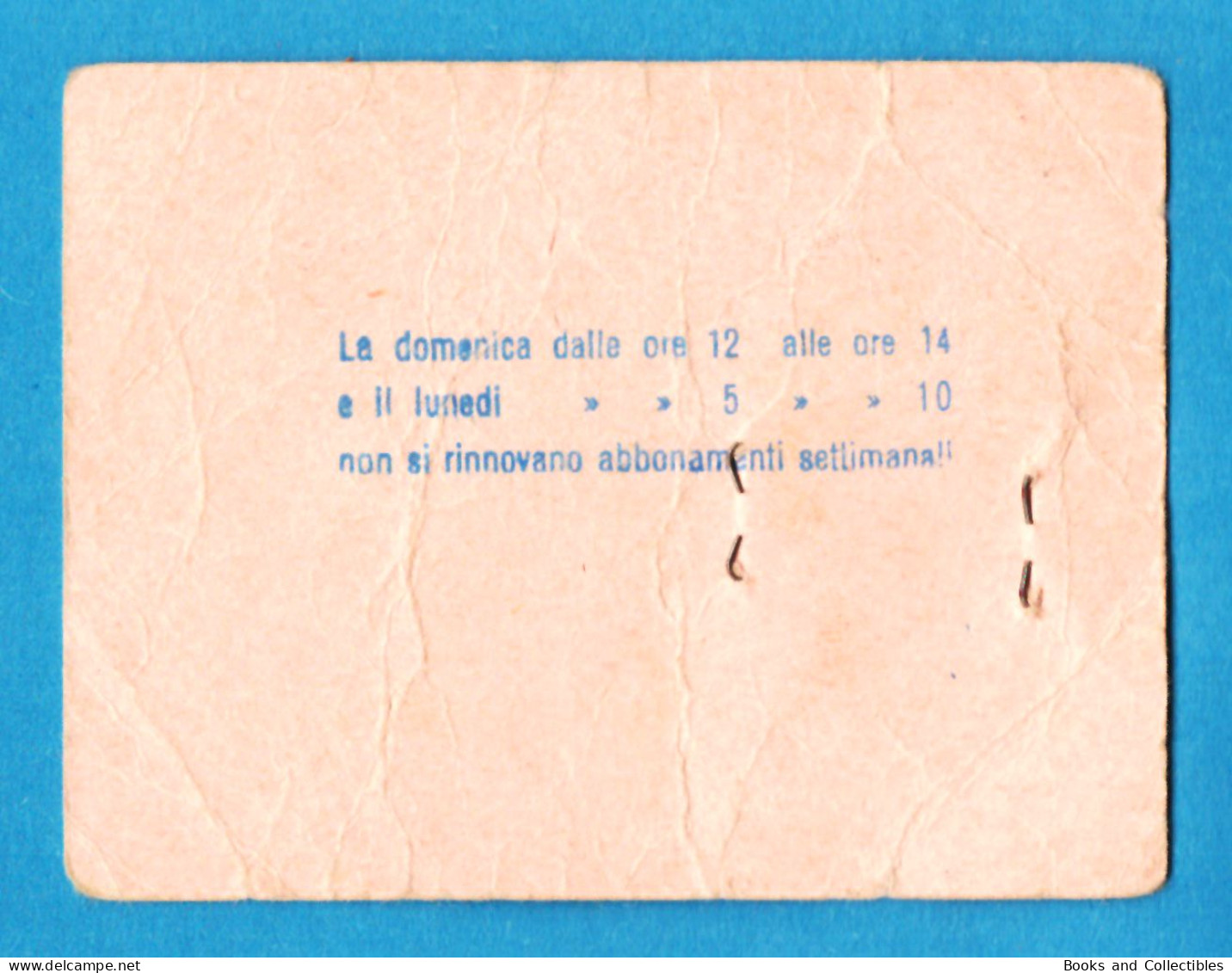 H0600 * ITALIA - STEFER, Tessera Abbonamento Settimanale - Linea Roma - Ostia - Lido - Europe
