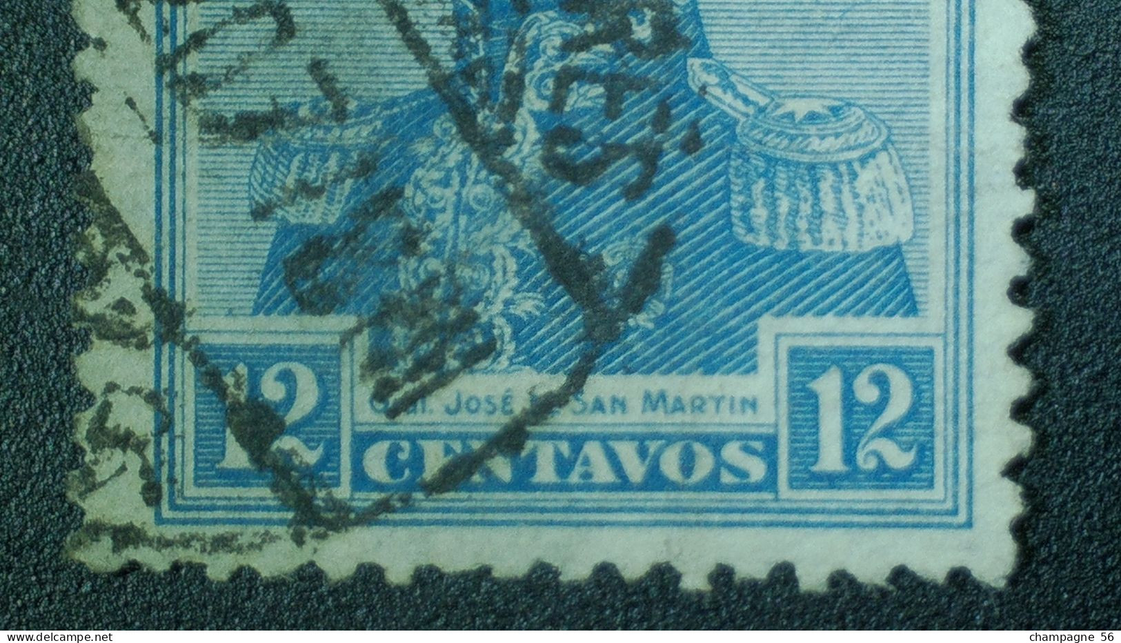 1892 / 1898 N° 100 JOSE SAN MARTIN OBLIT